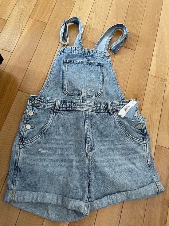 Joe Fresh Pants - Joe Fresh x Jillian Harris Light Denim Short Overalls